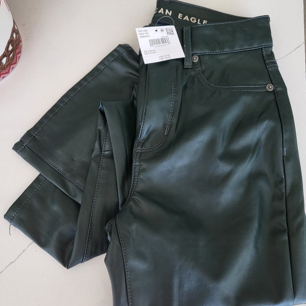 American Eagle Vegan Leather Pants